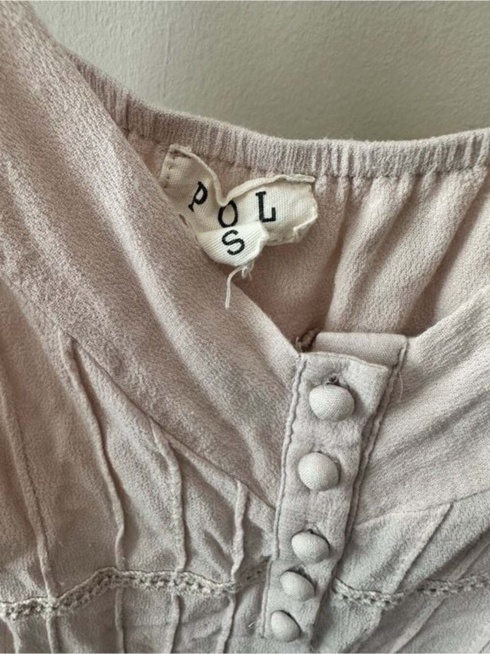 POL Button Front Cami Top - Picture 3 of 3